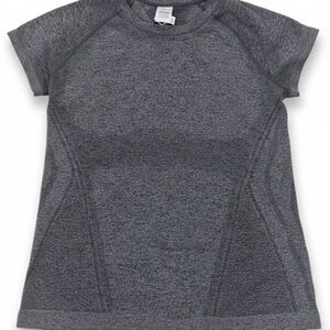 Athleta Dark Gray Momentum Heather Tee
